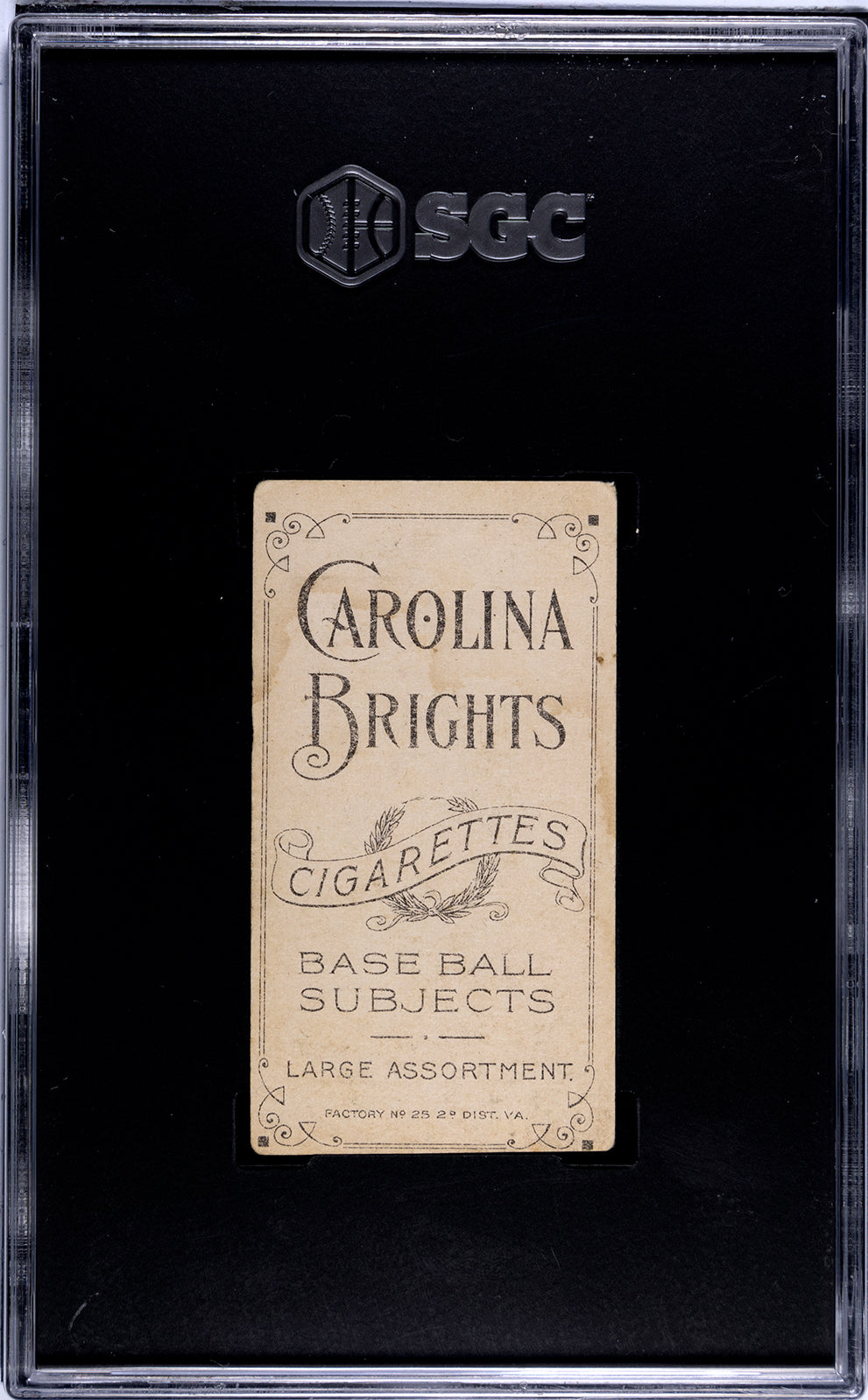 1909-11 T206 Billy Campbell Carolina Brights SGC A
