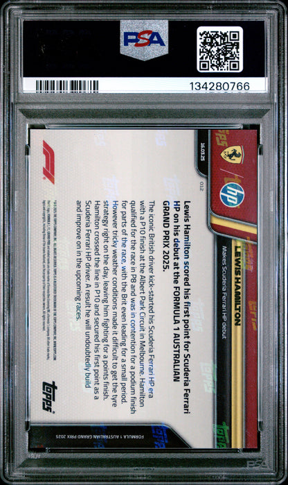 2025 Topps Now Lewis Hamilton PSA 10 #12