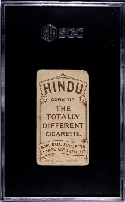 1909-11 T206 Doc White SGC 1 HINDU BACK