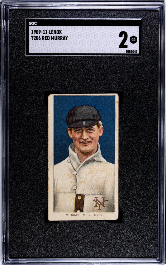 1909-11 T206 Lenox Red Murray SGC 2