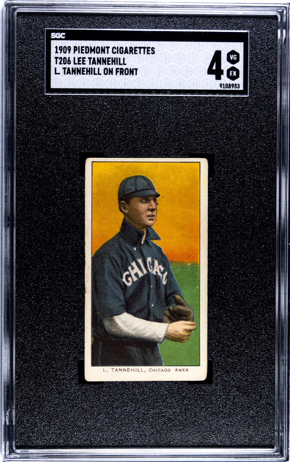 1909-11 T206 Lee Tannehill SGC 4