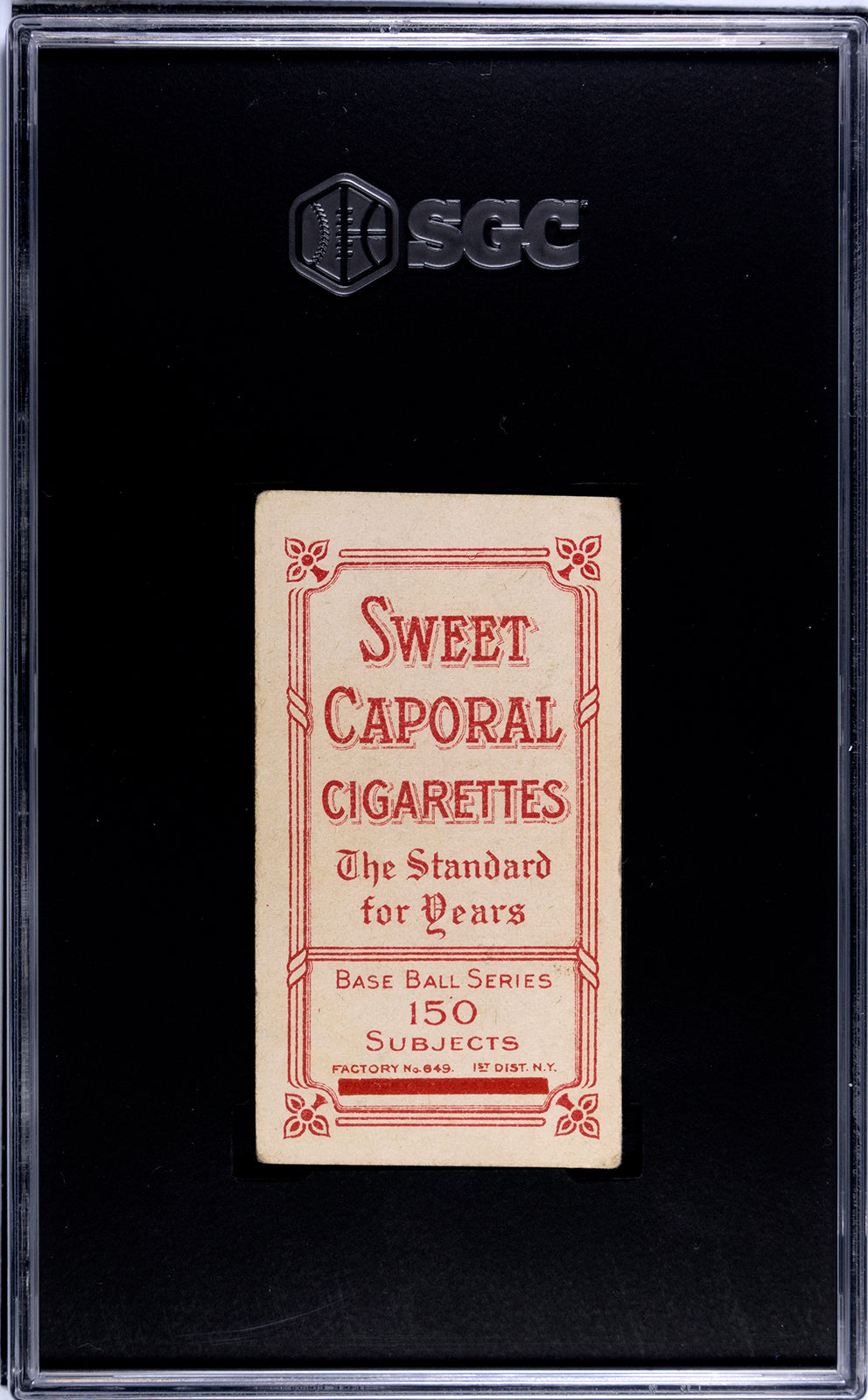 1909-11 T206 Claude Ritchey SGC 2.5 Sweet Caporal