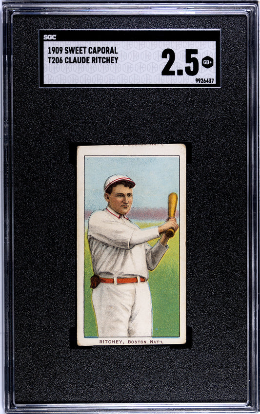 1909-11 T206 Claude Ritchey SGC 2.5 Sweet Caporal