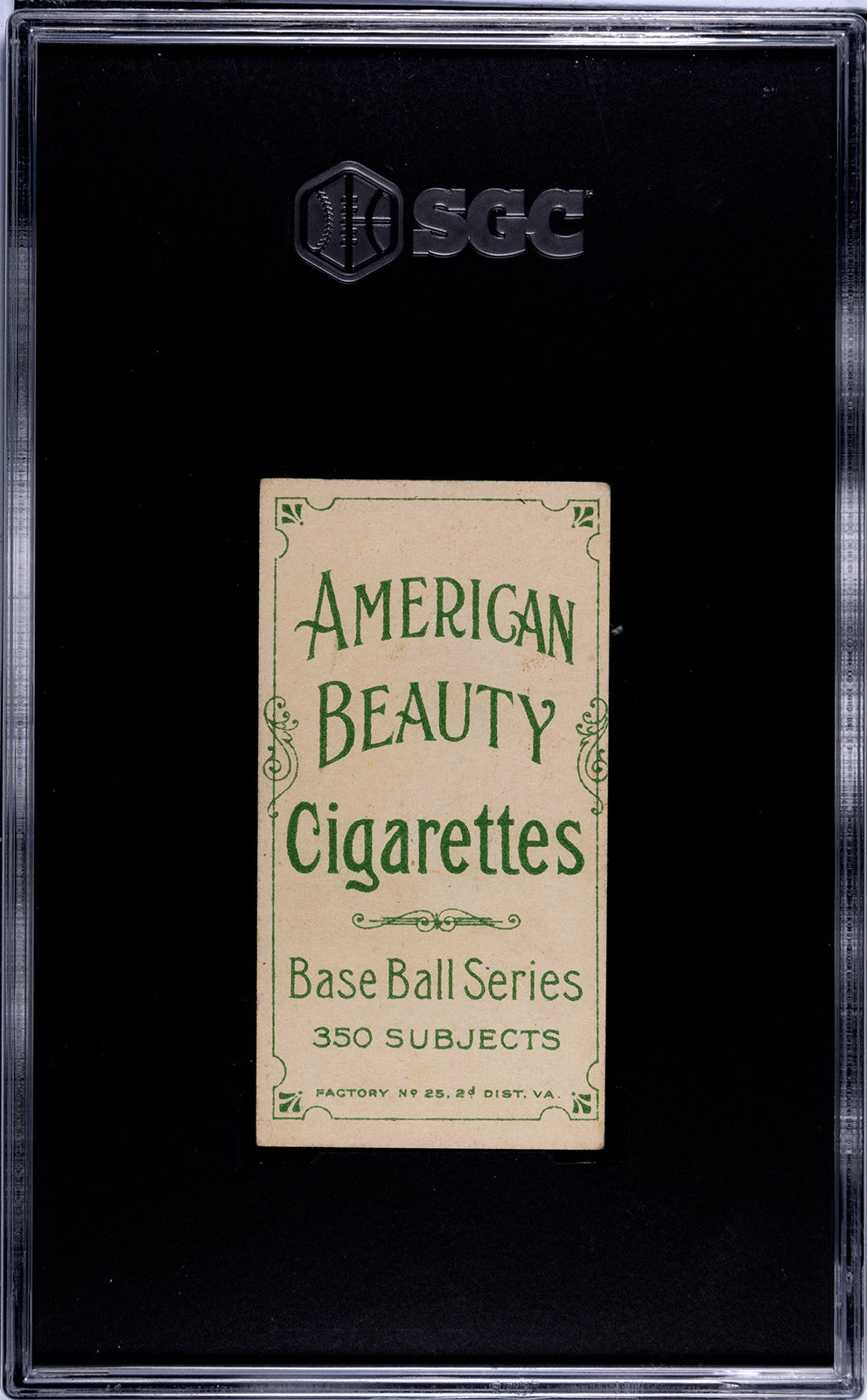 1909-11 T206 Ted Easterly American Beauty 350 SGC 2.5