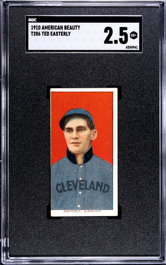 1909-11 T206 Ted Easterly American Beauty 350 SGC 2.5