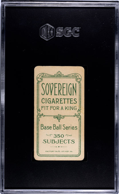 1909-11 T206 George Stovall Sovereign 350 Back SGC 3