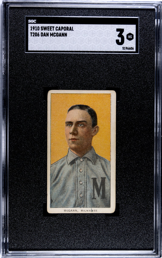 1909-11 T206 Dan McGann SGC 3