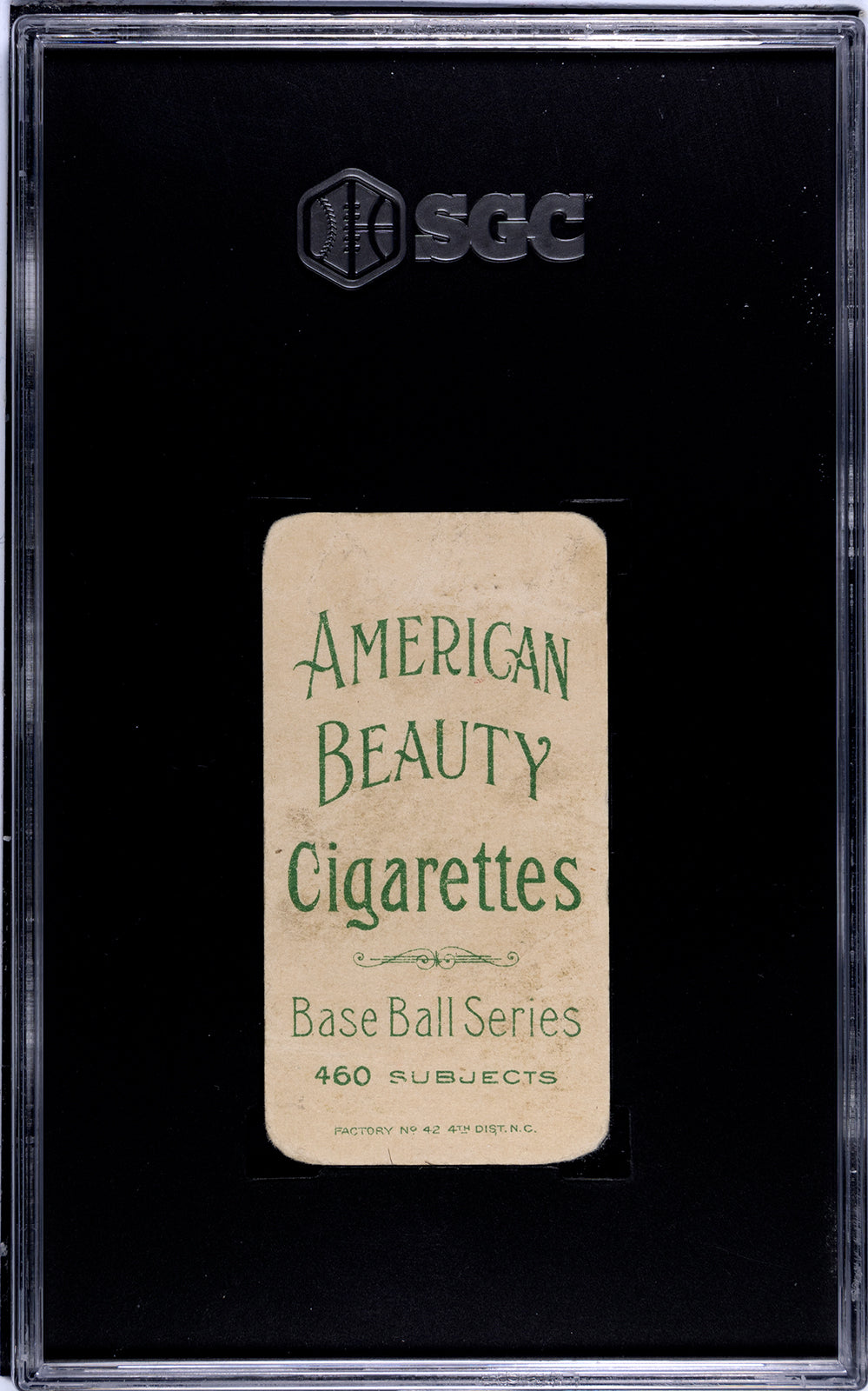 1909-11 T206 Rube Geyer American Beauty 460 SGC 1