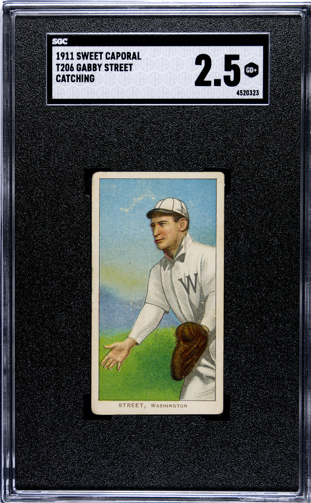 1909-11 T206 Gabby Street SGC 2.5