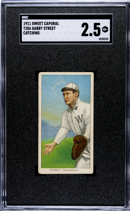 1909-11 T206 Gabby Street SGC 2.5