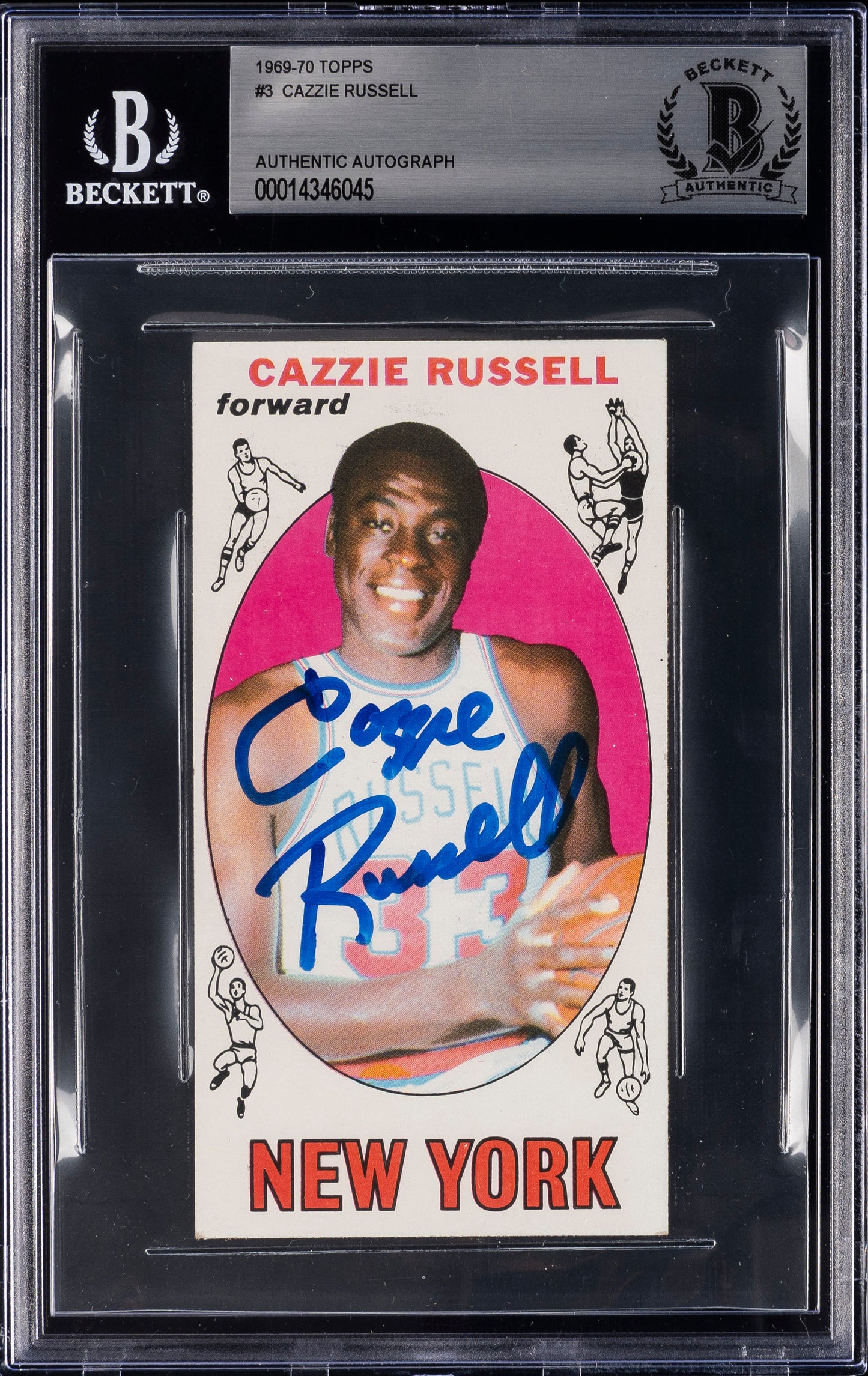 1969 Topps Auto Cazzie Russell