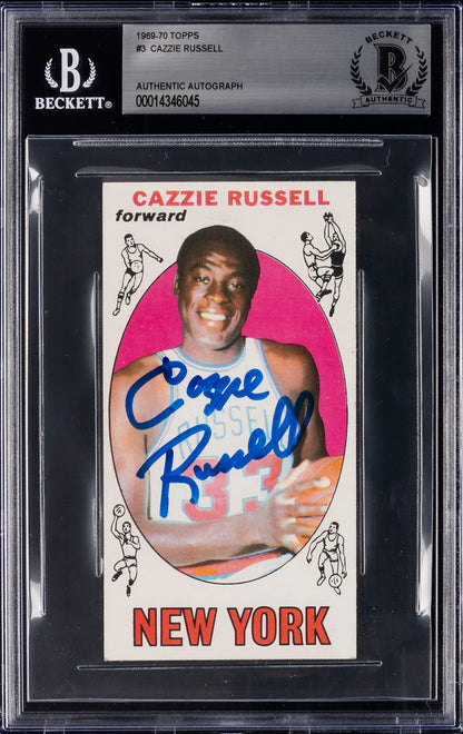 1969 Topps Auto Cazzie Russell