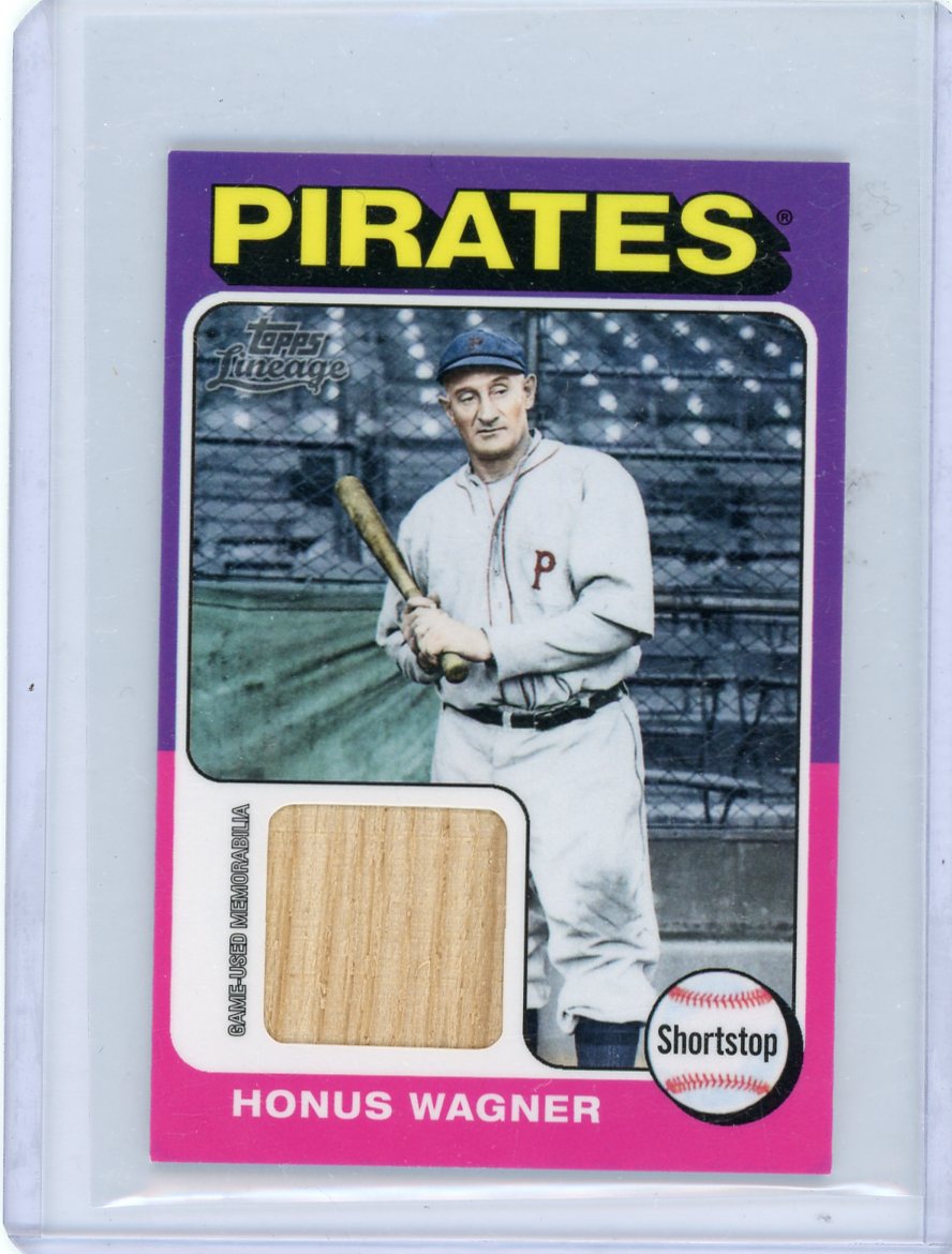 2011 Topps Lineage Honus Wagner Game Used Bat Relic