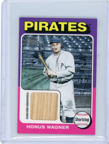 2011 Topps Lineage Honus Wagner Game Used Bat Relic