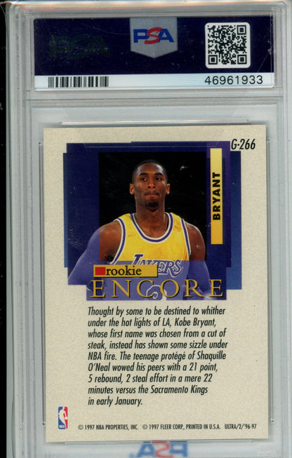 1996 Ultra Kobe Bryant PSA 8 Gold Medallion #G266