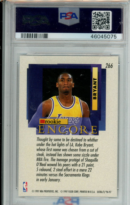 1996 Ultra Kobe Bryant PSA 8 #266