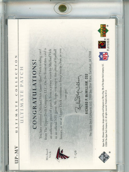 2004 Ultimate Collection Michael Vick Patch